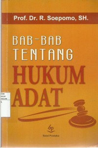 Bab-Bab Tentang Hukum Adat