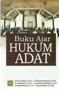 Buku Ajar Hukum Adat