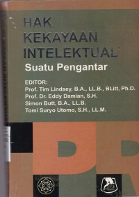 Hak Kekayaan Intelektual (Suatu Pengantar)