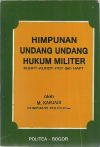 Himpunan Undang Undang Hukum Militer