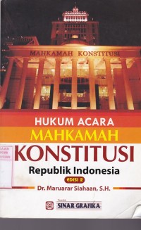 Hukum Acara Mahkamah Kontitusi Republik Indonesia