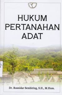 Hukum  Pertanahan Adat