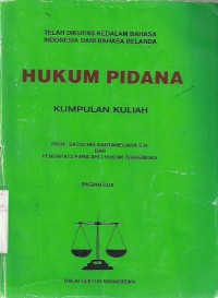 Hukum Pidana (Kumpulan Kuliah)