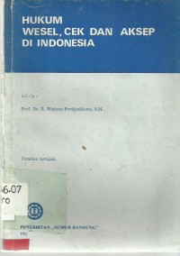 Hukum Wesel, Cek dan Aksep Di Indonesia