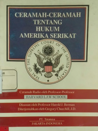 Image of Ceramah-Ceramah Tentang Hukum Amerika Serikat