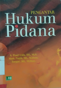 Pengantar Hukum Pidana