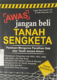 Awas-Jangan beli Tanah Segketa