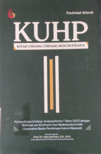 KUHP  Kitab Undang-Undang Hukum Pidana