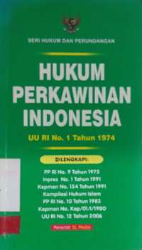 Hukum Perkawinan Indonesia- UU RI No. 1 Tahun 1974