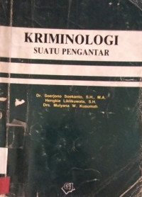 Kriminologi Suatu Pengantar