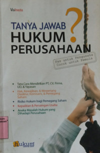 Tanya Jawab Hukum Perusahaan-Pas untuk pengusaha Cocok untuk Pemula