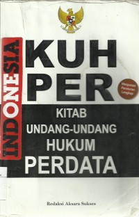 KUHPER (Kitab Undang - Undang Hukum Perdata)