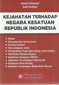 Kejahatan Terhadap Negara Kesatuan Republik Indonesia