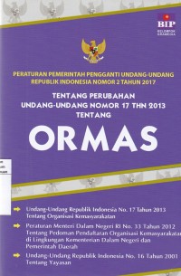 Peraturan Pemerintah Pengganti Undang-Undang Republik Indonesia Nomor 2 Tahun 2017