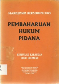 Pembaruan Hukum Pidana