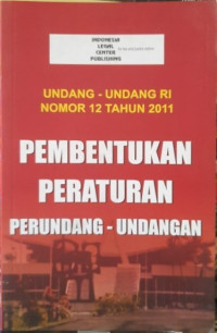 Pembentukan Peraturan Perundang-Undangan