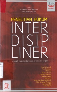 Penelitian Hukum Interdisipliner