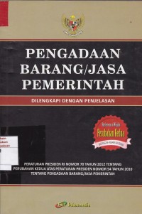 Pengadaan Barang/jasa Pemerintah