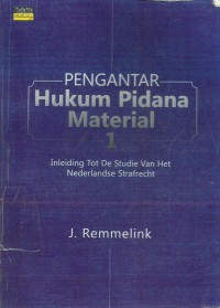 Pengantar Hukum Pidana Material 1