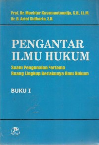 Pengantar Ilmu Hukum (Buku I)