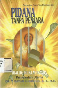 Pidana Tanpa Penjara