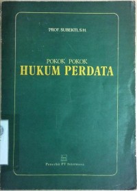 Pokok Pokok Hukum Perdata