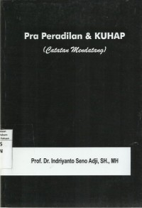 Pra Peradilan & KUHAP