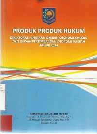 Produk-Produk Hukum