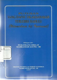 Putusan Yang Dapat Dilaksanakan Terlebih Dahulu