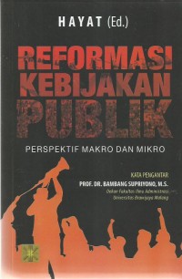Reformasi Kebijakan Publik