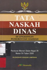 Tata Naskah Dinas Dilingkungan Pemerintah Daerah