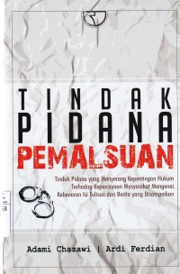 Tindak Pidana Pemalsuan