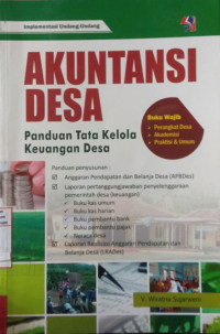 Image of Akutansi Desa Panduan Tata Kelola Keuangan Desa