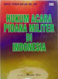 Image of Hukum Acara Pidana Militer Di Indonesia