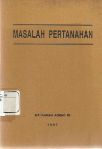 Masalah Pertanahan