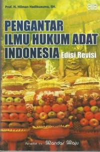 Pengantar Ilmu Hukum Adat Indonesia